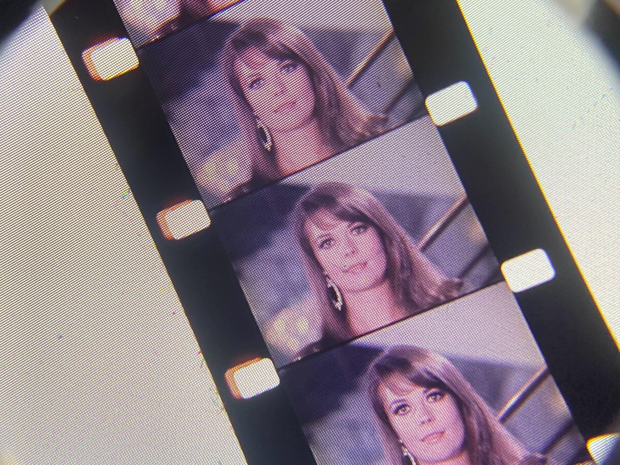 Some frames from a PSA for the Music Center, featuring the actor Natalie Wood. From the Music Center Records (LSC-3261).
