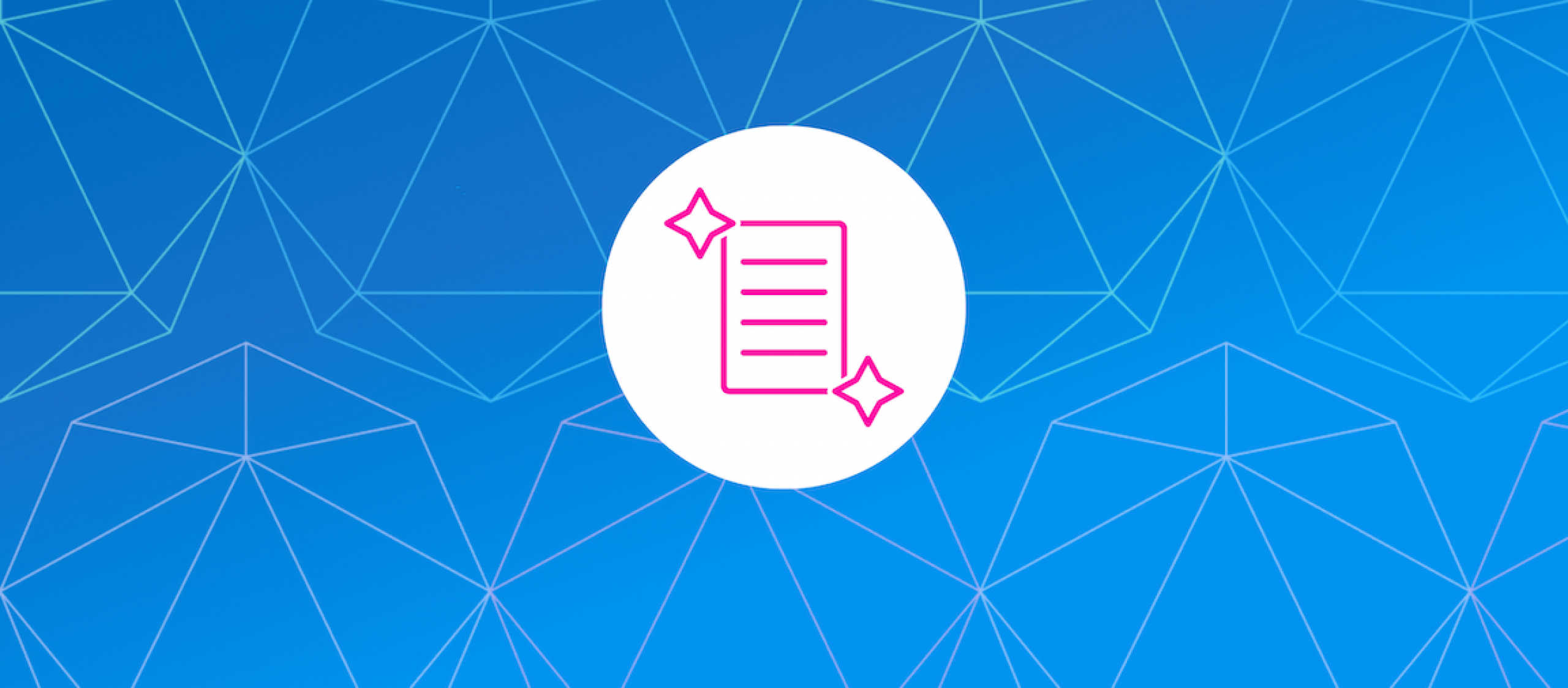 graphic of document with sparkles placed next to the page