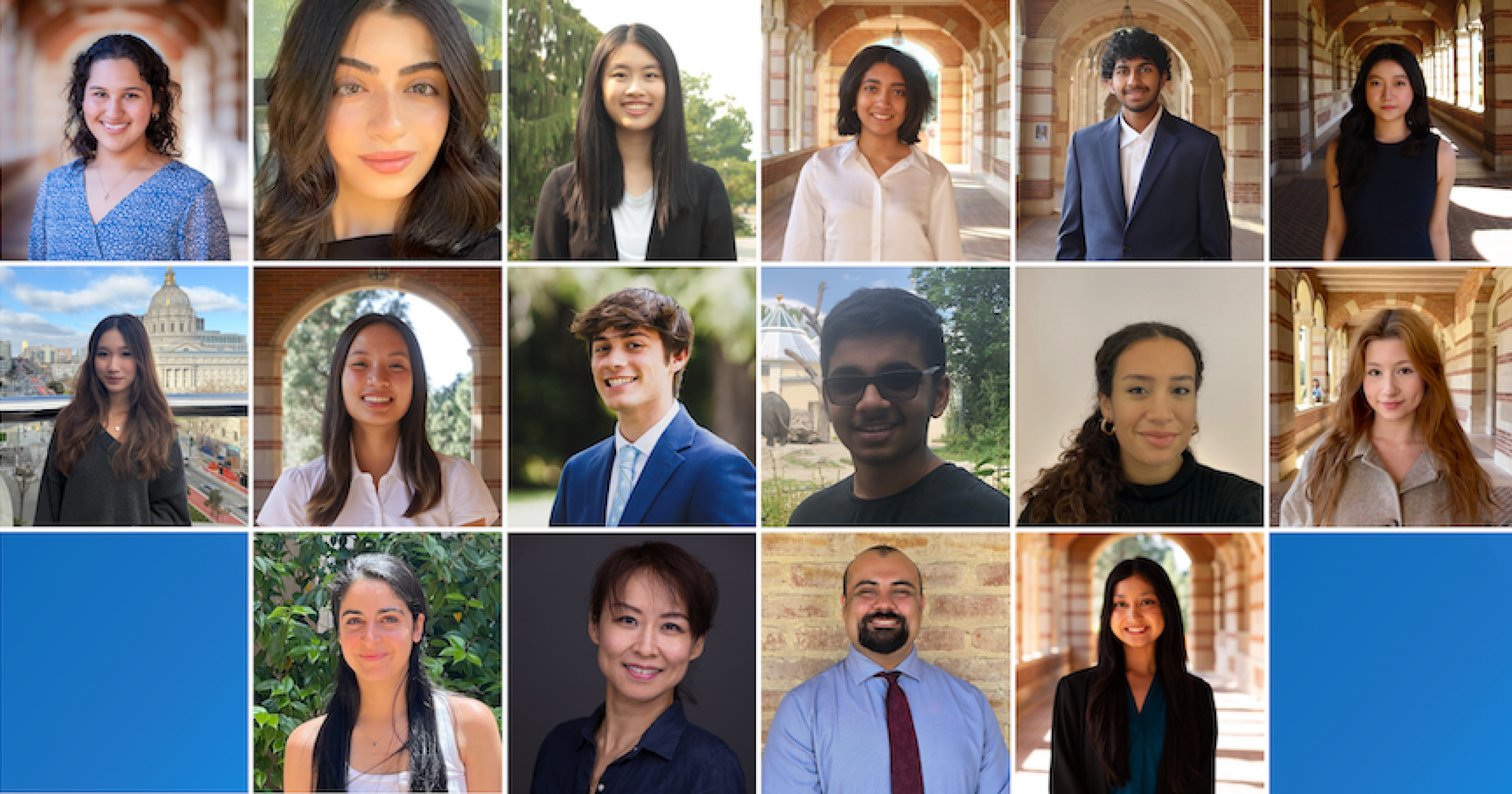 17 headshots of the 2026 UCLA Library Prize winners