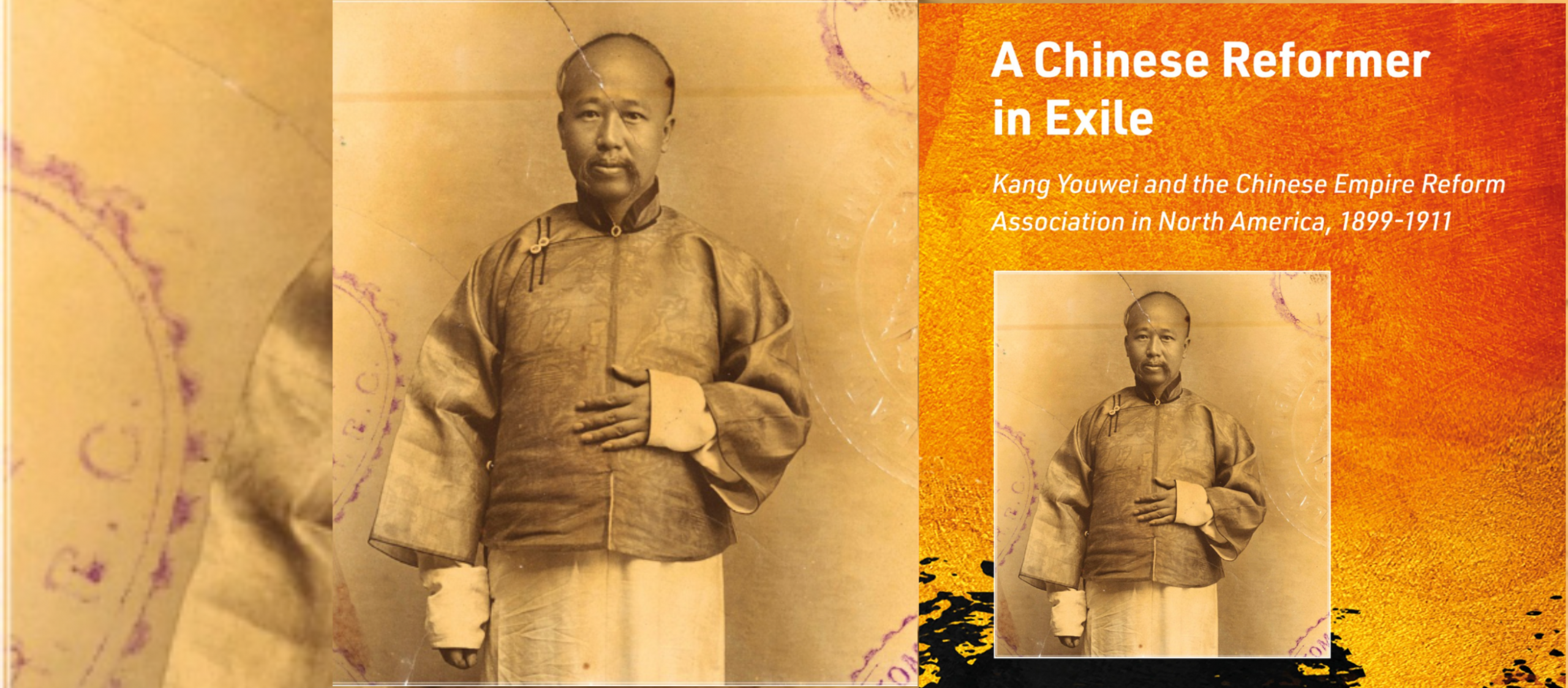 A Chinese Reformer book cover with figure of man in Chinese clothing