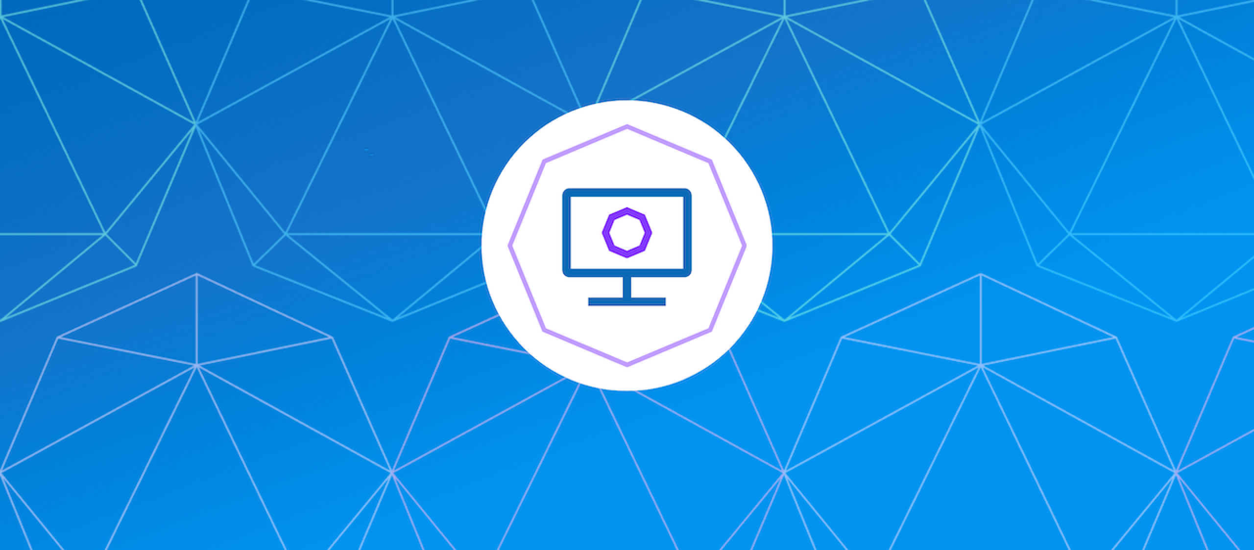 Computer icon inside a circle