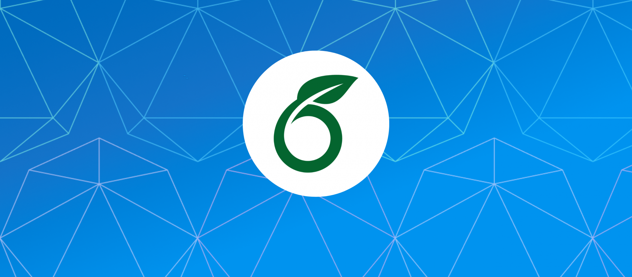 Green overleaf logo on circle background