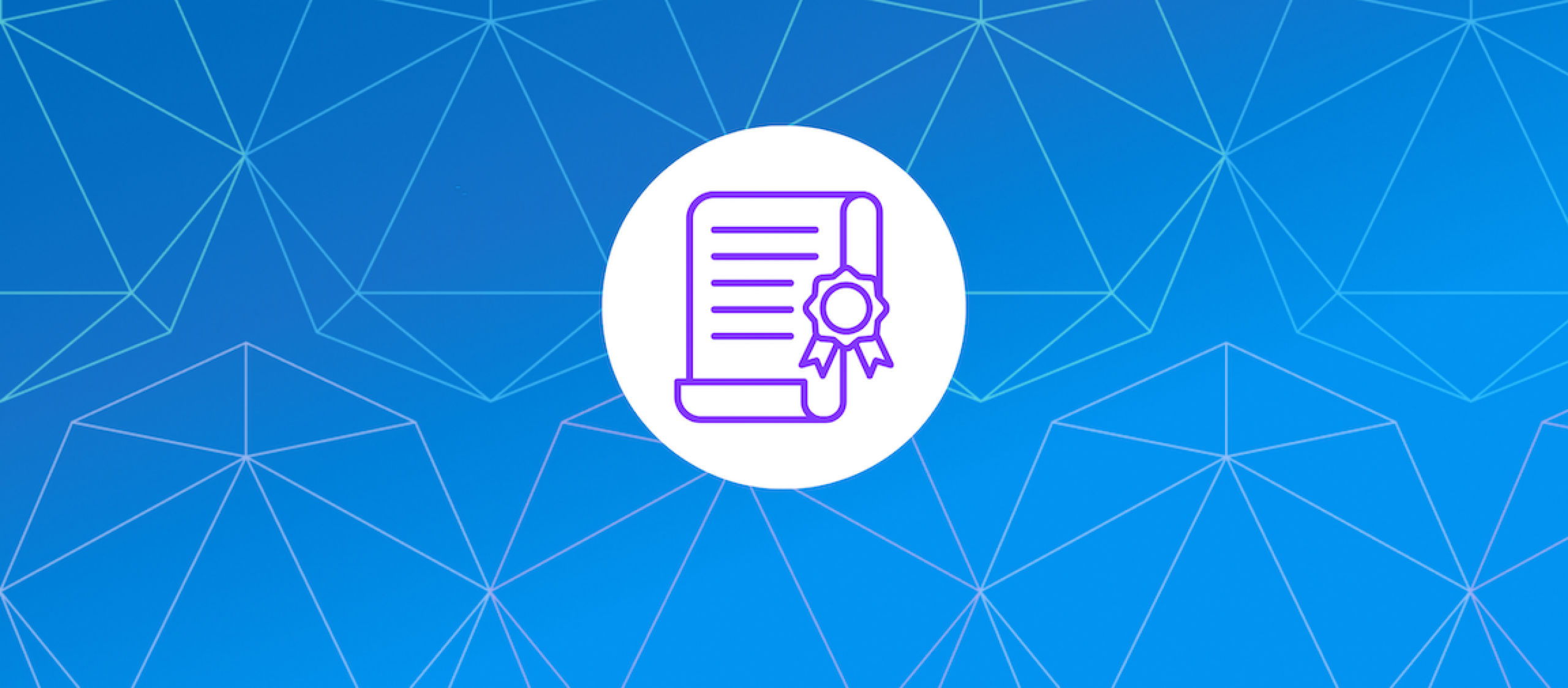 document with a circle ribbon