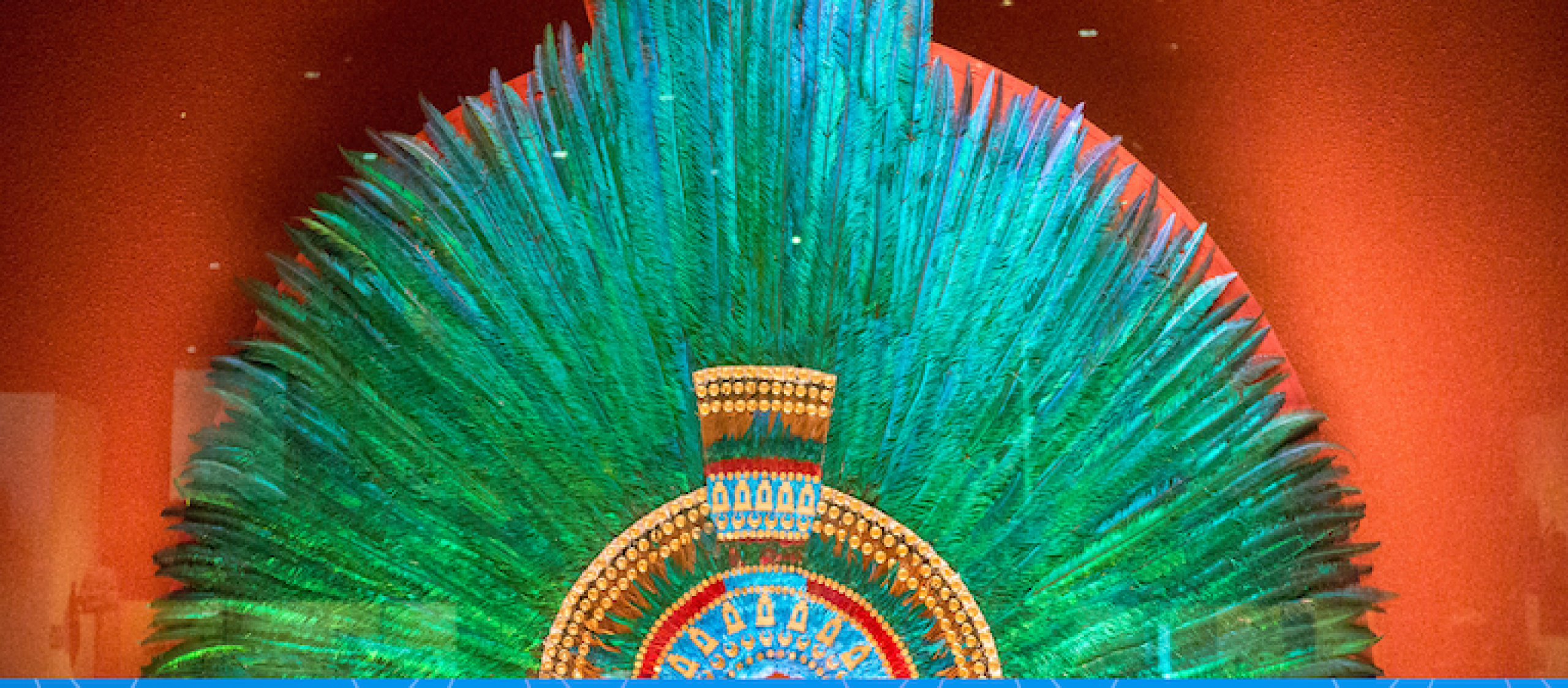 Modern reproduction of Moctezuma II headdress / Photo credit: Thomas Ledl