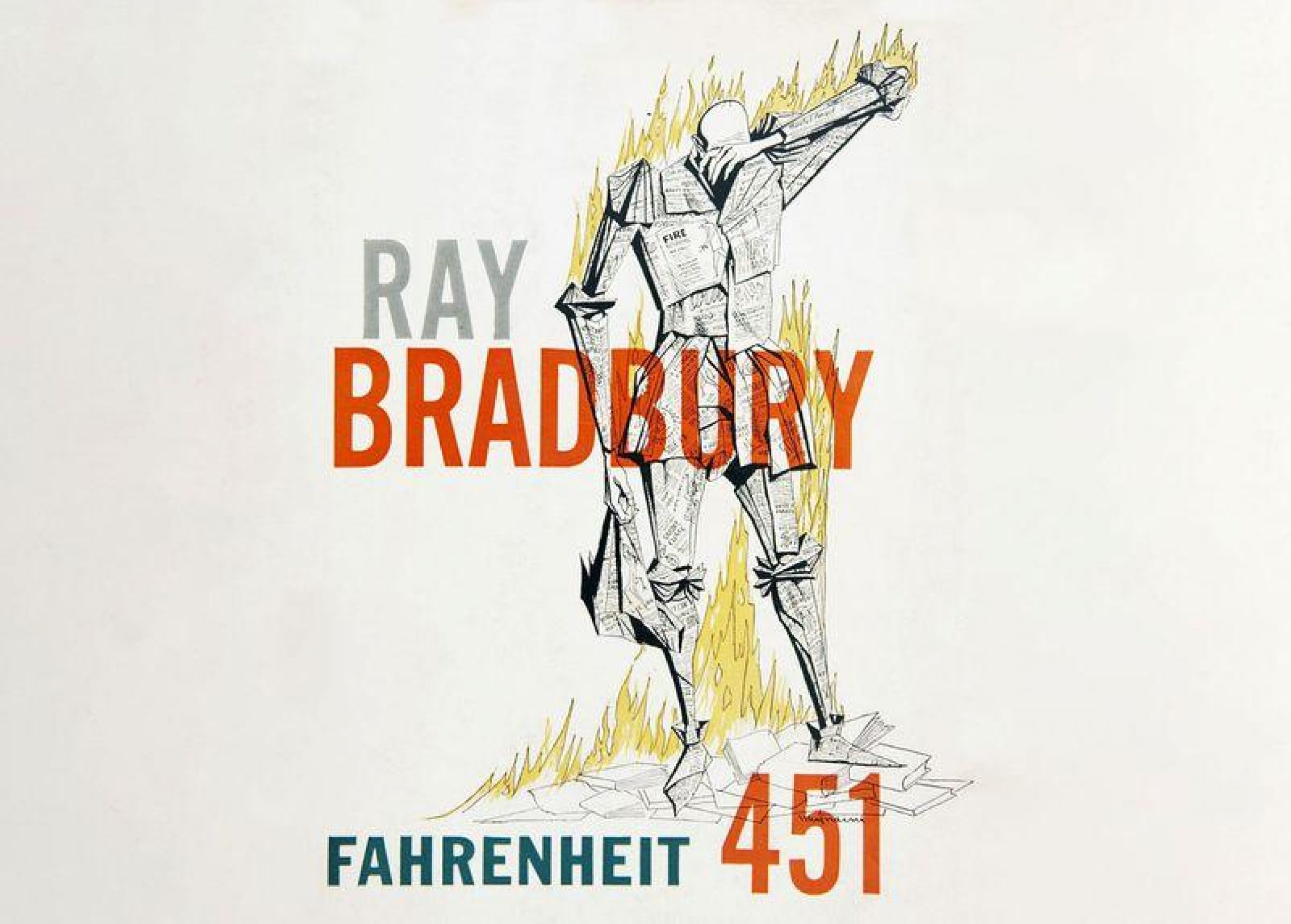 Book cover of Ray Bradbury's Fahrenheit 451