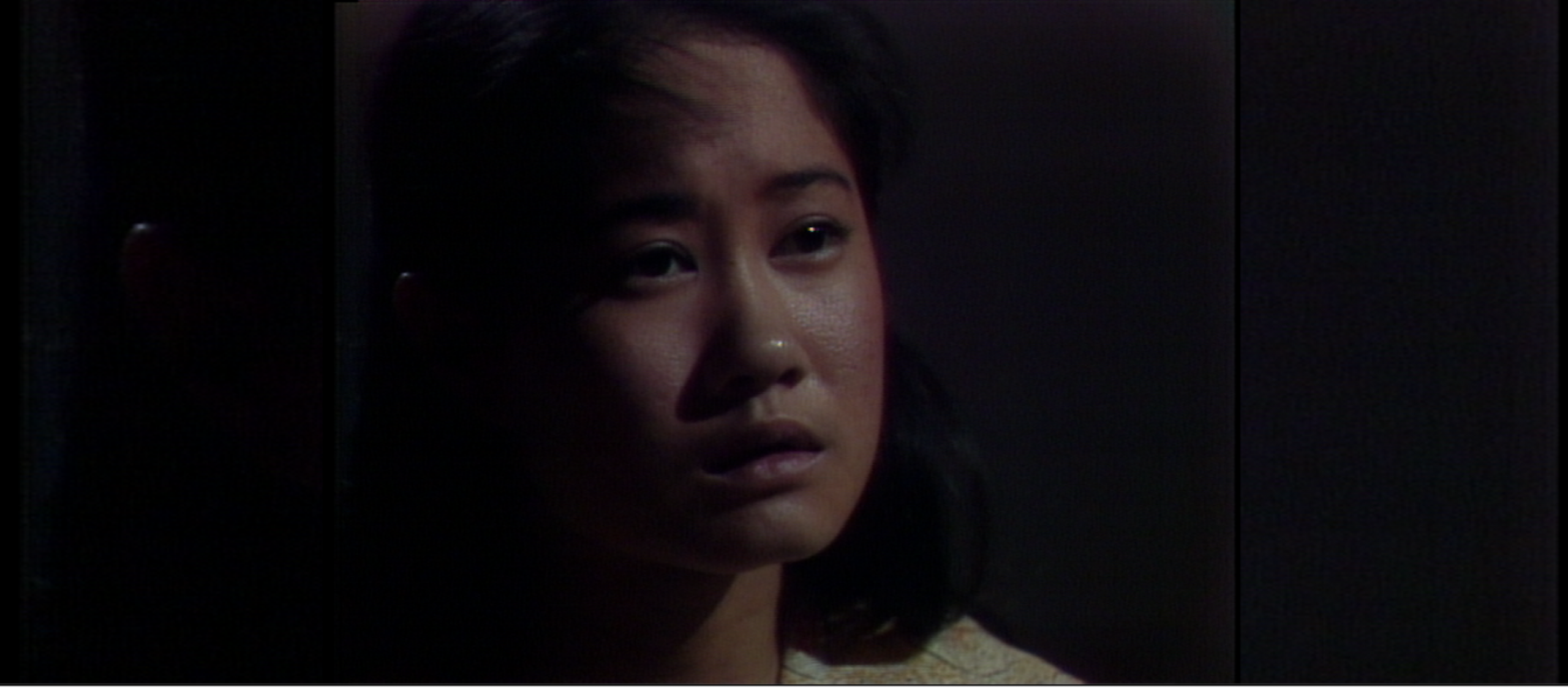 closeup on young girl's face