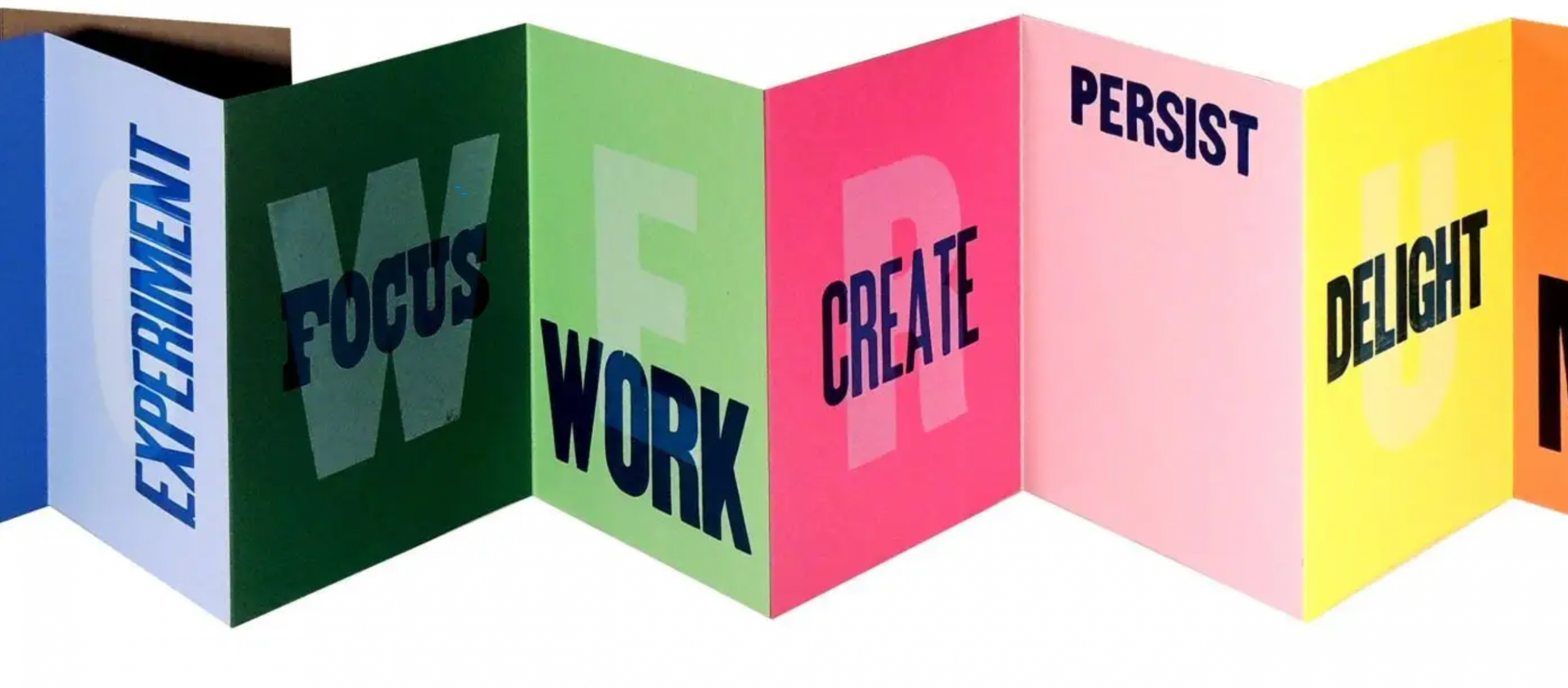 accordian folded colorful