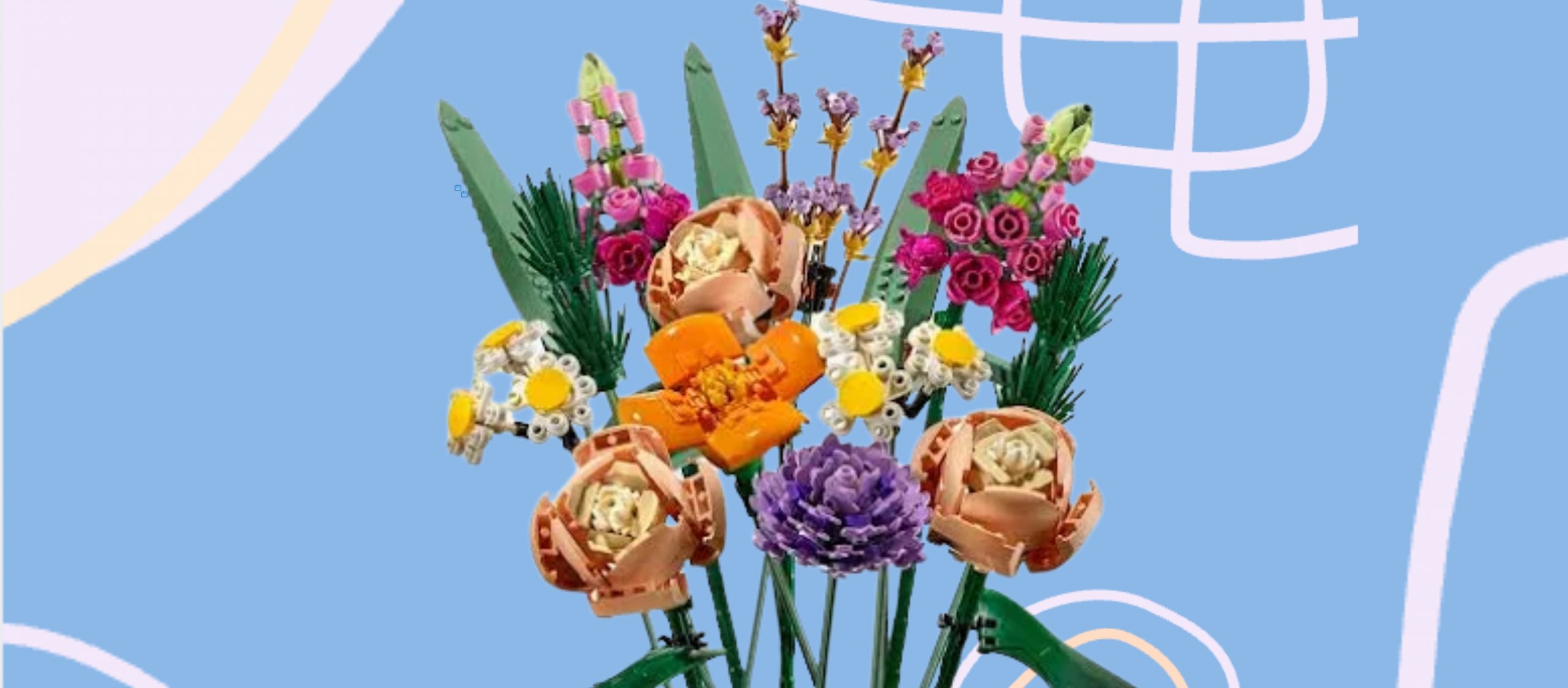 tote bag and flowers graphic